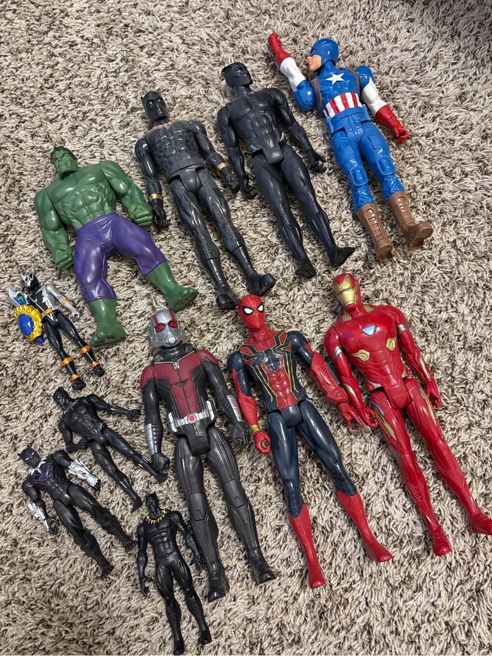 Marvel Superhero Action Figure Bundle (11 Assorted Characters)